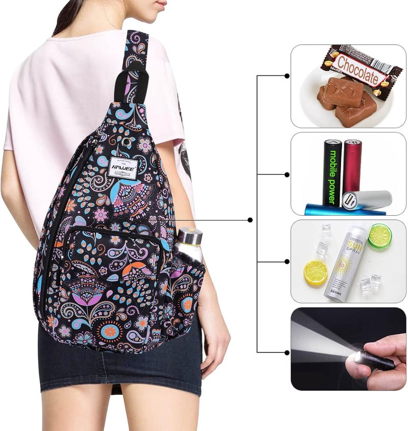 HAWEE Backpack Sling for Women Anti-Water Crossbody Bag Inclined Adjustable Pack | Casual, Adjustable Strap, Water Repellent, for Travel/Sport - Image 5